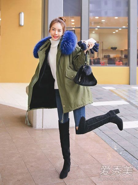 冬天穿衣搭配 街拍韓國(guó)女生甜美清新各式style